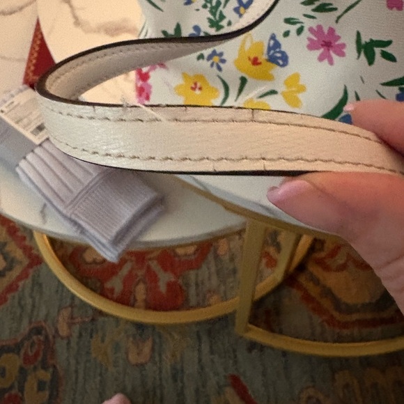 kate spade White Floral Tote with Multicolor Flowers - Picture 8 of 8